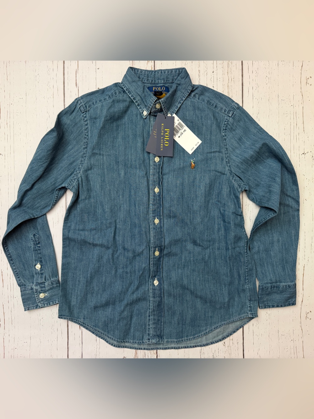 Polo Ralph Lauren Boys denim button up 10-12